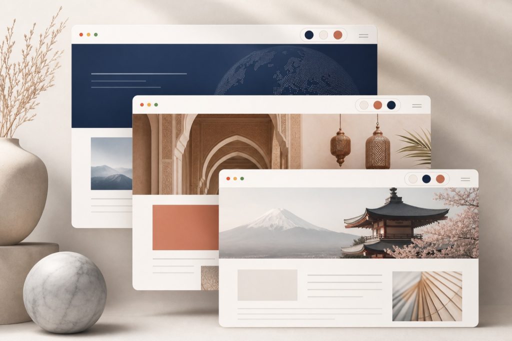 دليل تصميم موقع متعدد اللغات بالعربية والتركية والإنجليزية